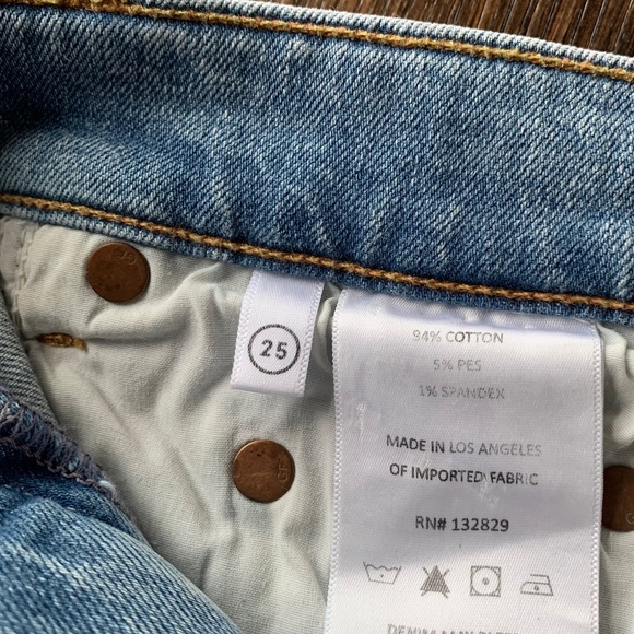 NWT Revolve GRLFRND Jeans High Rise Light Wash Kendall Stretch Skinny Size 25 - Picture 10 of 14